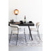 Eetkamerstoel Jolien Zwart/bouclã© Stof Wit 56x61 cm-Eetkamerstoelen-Creating Home
