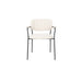 Eetkamerstoel Jolien Zwart/bouclã© Stof Wit 56x61 cm-Eetkamerstoelen-Creating Home