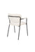 Eetkamerstoel Jolien Zwart/bouclã© Stof Wit 56x61 cm-Eetkamerstoelen-Creating Home