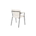 Eetkamerstoel Jolien Zwart/bouclã© Stof Wit 56x61 cm-Eetkamerstoelen-Creating Home
