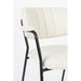 Eetkamerstoel Jolien Zwart/bouclã© Stof Wit 56x61 cm-Eetkamerstoelen-Creating Home