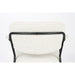 Eetkamerstoel Jolien Zwart/bouclã© Stof Wit 56x61 cm-Eetkamerstoelen-Creating Home