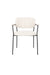 Eetkamerstoel Jolien Zwart/bouclã© Stof Wit 56x61 cm-Eetkamerstoelen-Creating Home