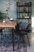 Eetkamerstoel Jolien Zwart/grijs Nylon en polyester Grijs 56x61 cm-Eetkamerstoelen-Creating Home