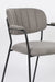 Eetkamerstoel Jolien Zwart/grijs Nylon en polyester Grijs 56x61 cm-Eetkamerstoelen-Creating Home