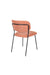 Eetkamerstoel Jolien Zwart/pink Fr Polyester Roze 56x48 cm-Fauteuils-Creating Home