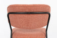 Eetkamerstoel Jolien Zwart/pink Fr Polyester Roze 56x48 cm-Fauteuils-Creating Home