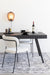 Eetkamerstoel Jolien Zwart/white Bouclã© Stof Wit 56x48 cm-Fauteuils-Creating Home