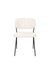Eetkamerstoel Jolien Zwart/white Bouclã© Stof Wit 56x48 cm-Fauteuils-Creating Home