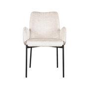 Eetkamerstoel Joni Creme Elegance 55x60x86 cm-Eetkamerstoelen-LABEL51