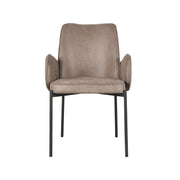 Eetkamerstoel Joni Taupe Micro Suede 55x60x86 cm-Eetkamerstoelen-LABEL51