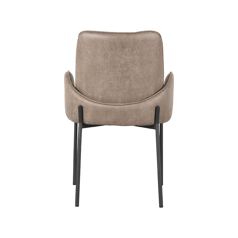 Eetkamerstoel Joni Taupe Micro Suede 55x60x86 cm-Eetkamerstoelen-LABEL51