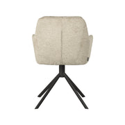 Eetkamerstoel Joy Beige Elegance Draaibaar 58x63x83 cm-Eetkamerstoelen-LABEL51