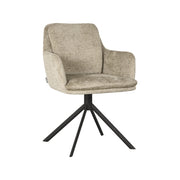 Eetkamerstoel Joy Beige Elegance Draaibaar 58x63x83 cm-Eetkamerstoelen-LABEL51