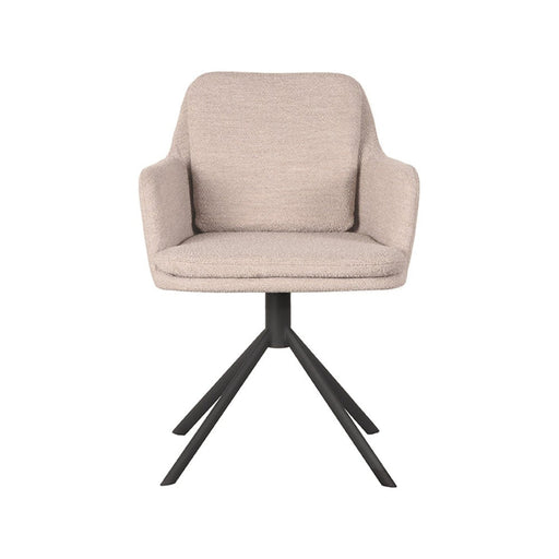 Eetkamerstoel Joy - Naturel - Boucle - Draaibaar-Eetkamerstoelen-LABEL51