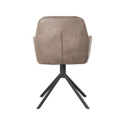 Eetkamerstoel Joy Taupe Micro Suede Draaibaar 58x63x83 cm-Eetkamerstoelen-LABEL51