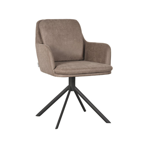 Eetkamerstoel Joy - Taupe - Micro Suede - Draaibaar-Eetkamerstoelen-LABEL51