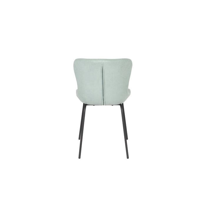 Eetkamerstoel Junzo Rib Light Corduroy Groen 56x48 cm-Eetkamerstoelen-Creating Home