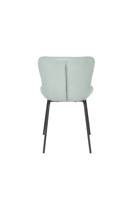 Eetkamerstoel Junzo Rib Light Corduroy Groen 56x48 cm-Fauteuils-Creating Home