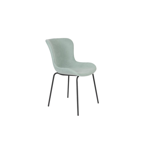 Eetkamerstoel Junzo Rib Light Corduroy Groen 56x48 cm-Fauteuils-Creating Home