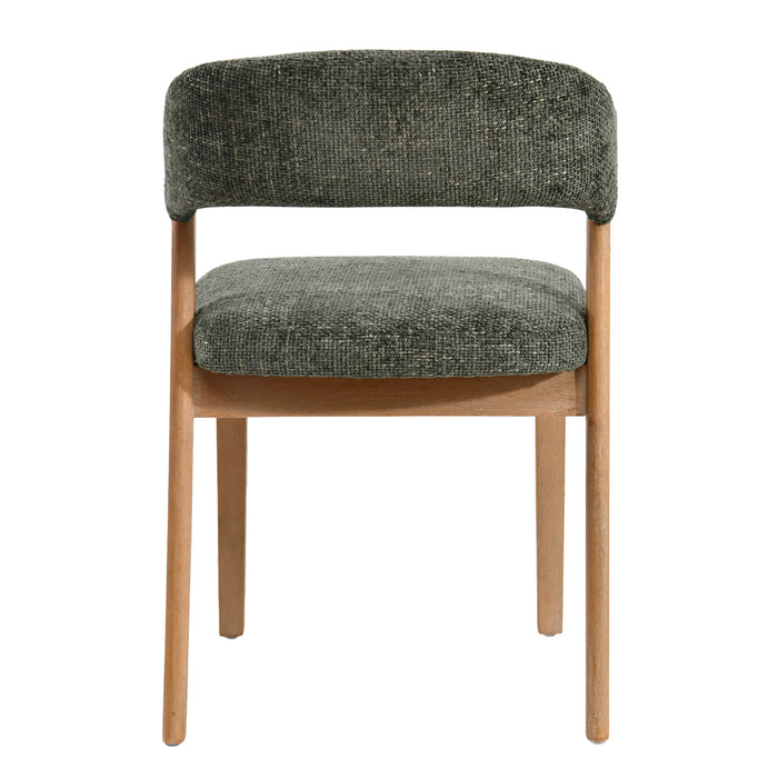Eetkamerstoel Kael Polyester Groen-Eetkamerstoelen-PTMD