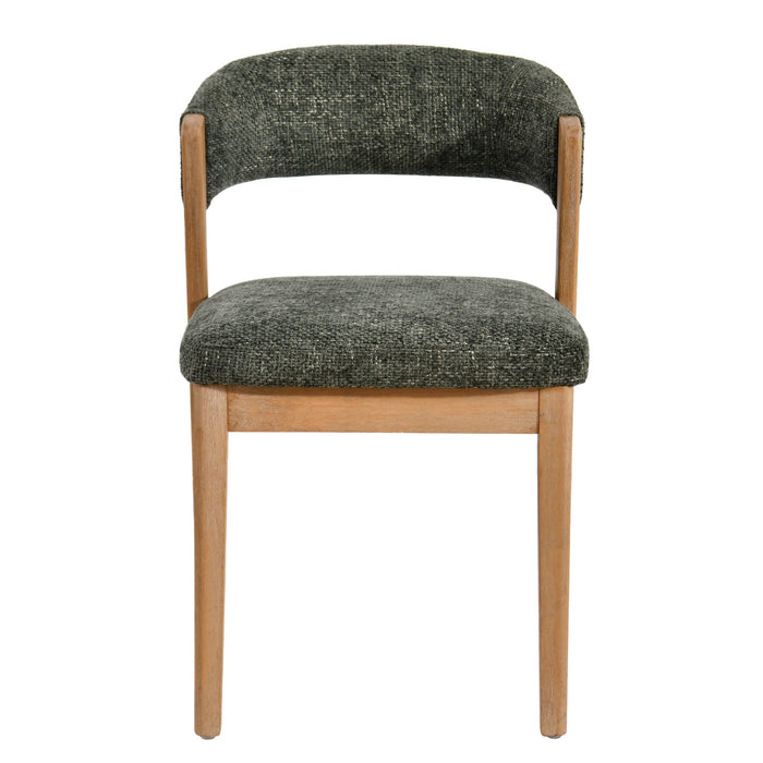Eetkamerstoel Kael Polyester Groen-Eetkamerstoelen-PTMD