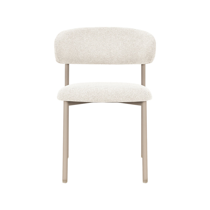Eetkamerstoel Kaito Stof Naturel 55x57x80 cm-Eetkamerstoelen-LABEL51
