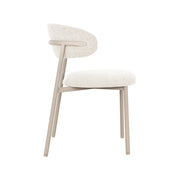 Eetkamerstoel Kaito Stof Naturel 55x57x80 cm-Eetkamerstoelen-LABEL51