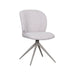 Eetkamerstoel Kimo - Naturel - Boucle - Taupe Metalen Frame-Eetkamerstoelen-LABEL51