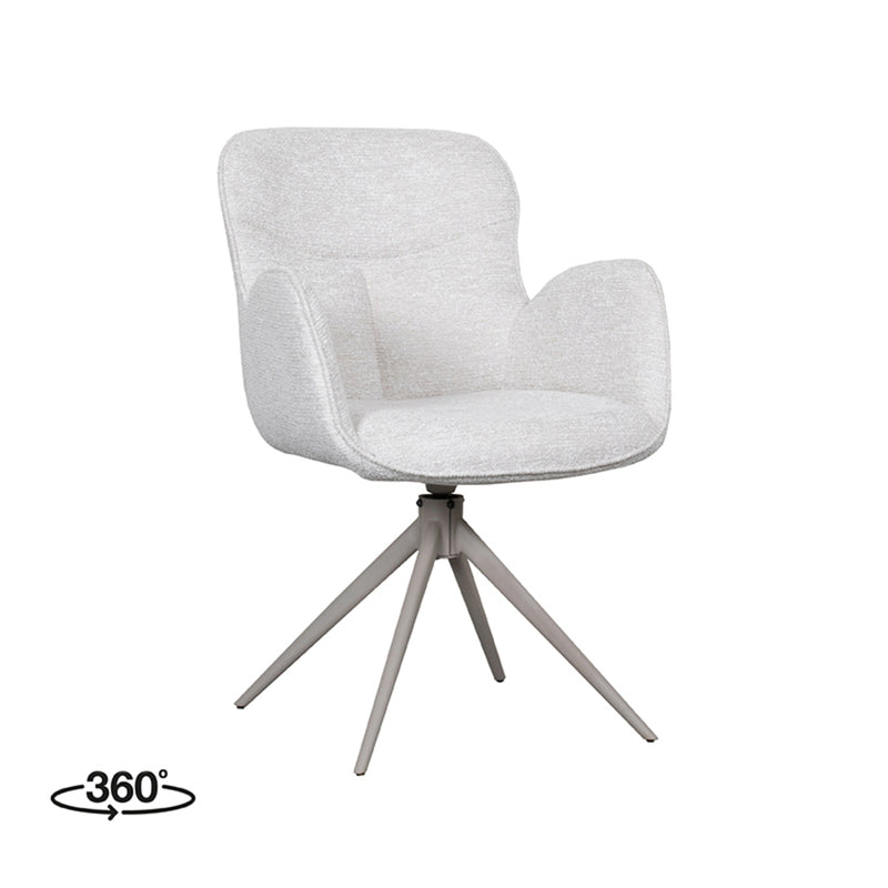 Eetkamerstoel Lasse Naturel Canyon Taupe Metalen Frame-Eetkamerstoelen-LABEL51