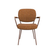 Eetkamerstoel Lausanne Coral Royal Boucle Coral Metalen-Eetkamerstoelen-LABEL51