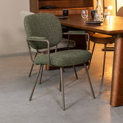 Eetkamerstoel Lausanne Forest Royal Boucle Forest 61x64x89 cm-Eetkamerstoelen-LABEL51