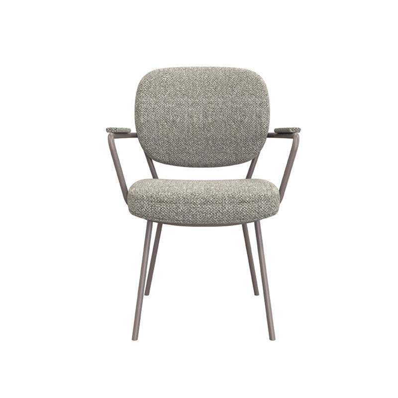 Eetkamerstoel Lausanne Mushroom Royal Boucle Brons 61x64x89 cm-Eetkamerstoelen-LABEL51