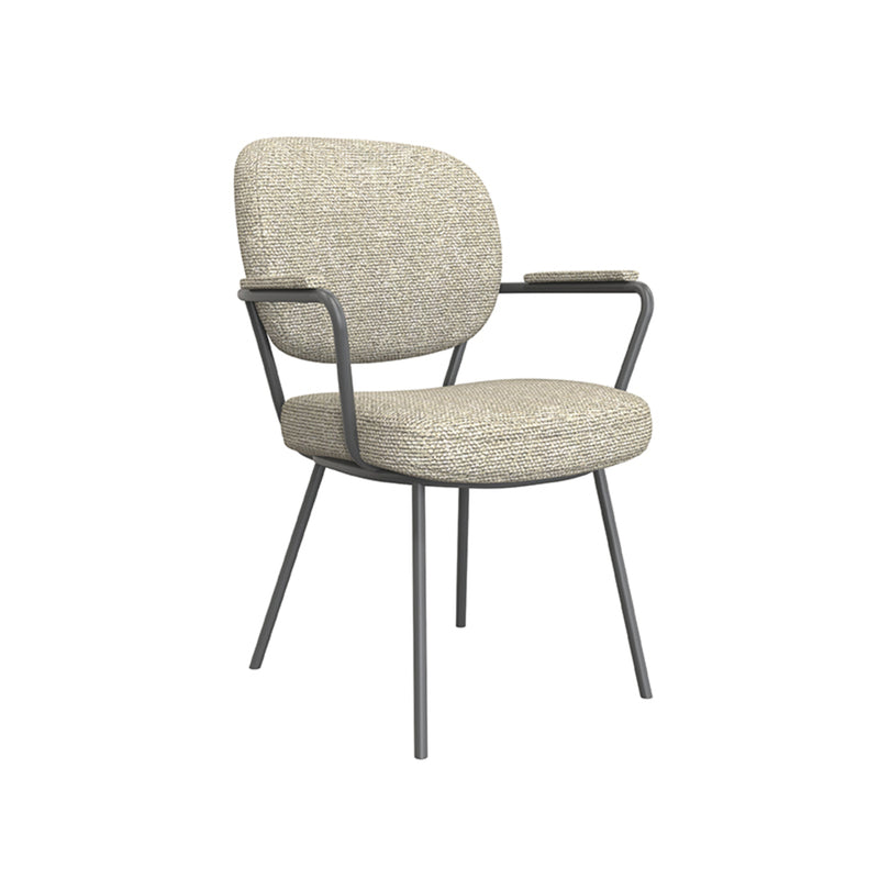Eetkamerstoel Lausanne Naturel Royal Boucle 61x64x89 cm-Eetkamerstoelen-LABEL51