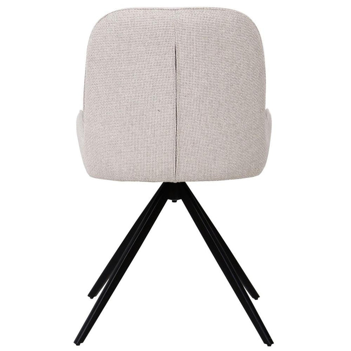 Eetkamerstoel Leander Polyester Crème 719896-PTMD