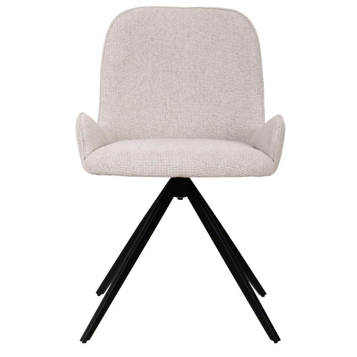 Eetkamerstoel Leander Polyester Crème 719896-PTMD