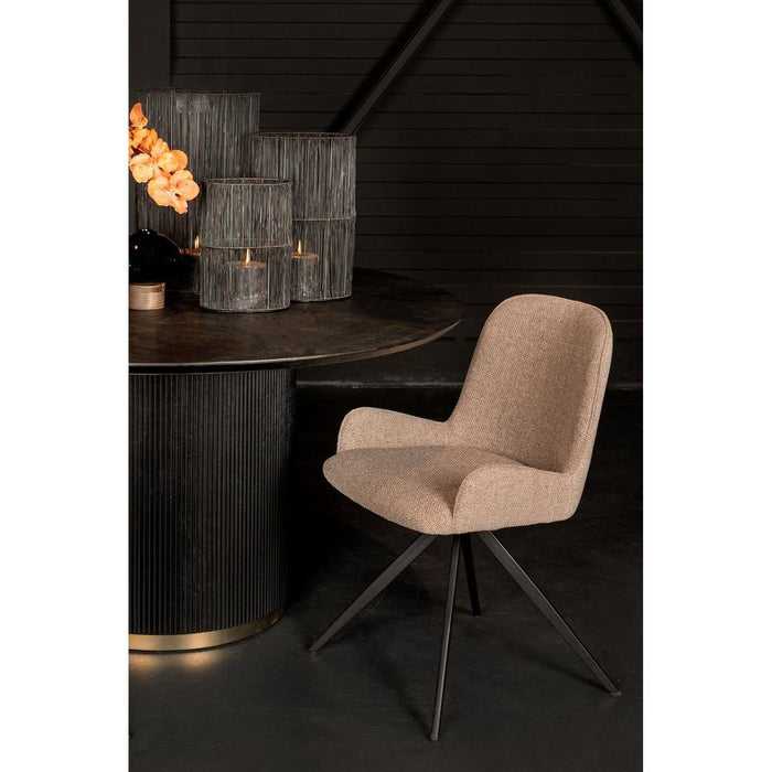 Eetkamerstoel Leander Polyester Crème 719897-PTMD