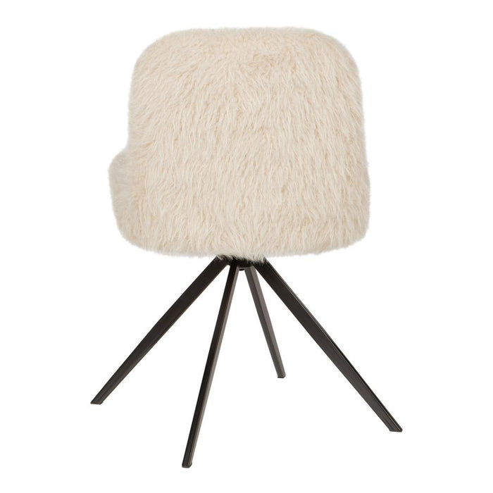 Eetkamerstoel Leander Polyester Crème 724887-PTMD