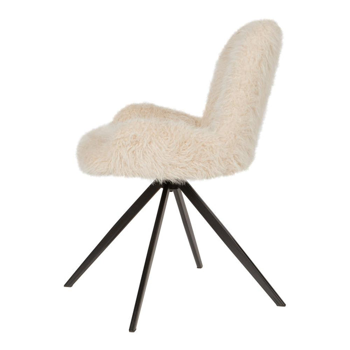 Eetkamerstoel Leander Polyester Crème 724887-PTMD