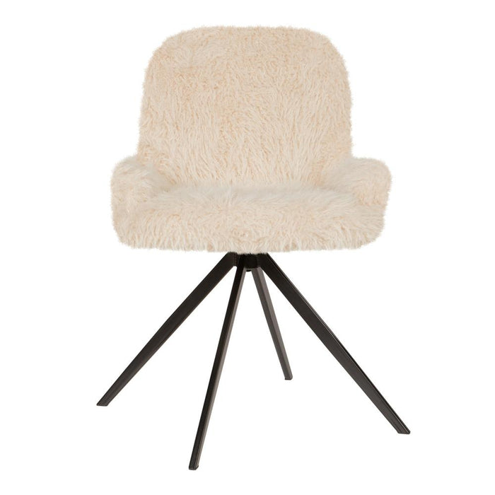 Eetkamerstoel Leander Polyester Crème 724887-PTMD