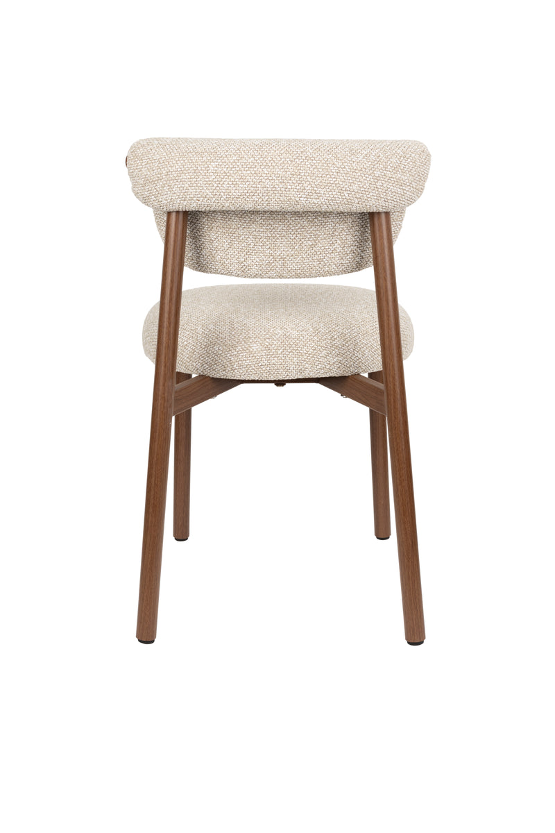 Eetkamerstoel Lee Polyester Beige 57x46 cm-Eetkamerstoelen-Creating Home