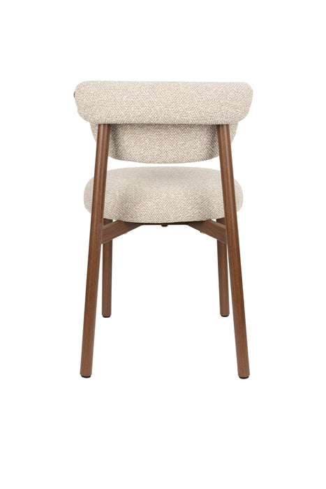 Eetkamerstoel Lee Polyester Beige 57x46 cm-Eetkamerstoelen-Creating Home
