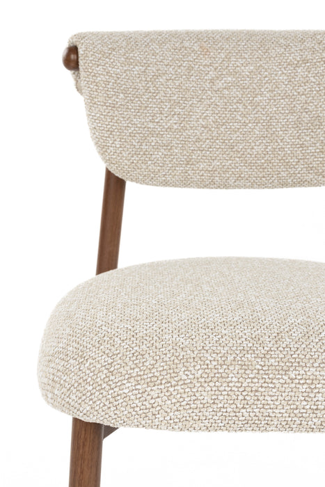 Eetkamerstoel Lee Polyester Beige 57x46 cm-Eetkamerstoelen-Creating Home