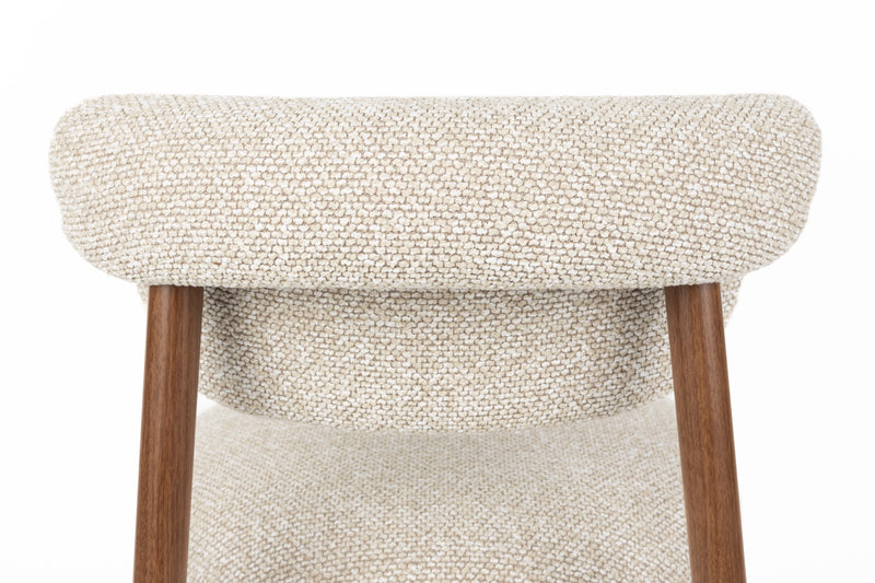 Eetkamerstoel Lee Polyester Beige 57x46 cm-Eetkamerstoelen-Creating Home