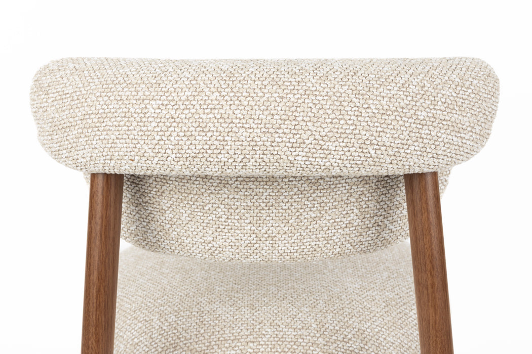 Eetkamerstoel Lee Polyester Beige 57x46 cm-Eetkamerstoelen-Creating Home