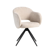 Eetkamerstoel Lela Naturel Elite Draaibaar 56x58x83 cm-Eetkamerstoelen-LABEL51