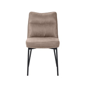 Eetkamerstoel Lennon Taupe Micro Suede 50x65x89 cm-Eetkamerstoelen-LABEL51