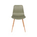 Eetkamerstoel Leon Polypropyleen Groen 49x44.5 cm-Eetkamerstoelen-Creating Home