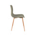 Eetkamerstoel Leon Polypropyleen Groen 49x44.5 cm-Eetkamerstoelen-Creating Home