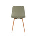 Eetkamerstoel Leon Polypropyleen Groen 49x44.5 cm-Eetkamerstoelen-Creating Home